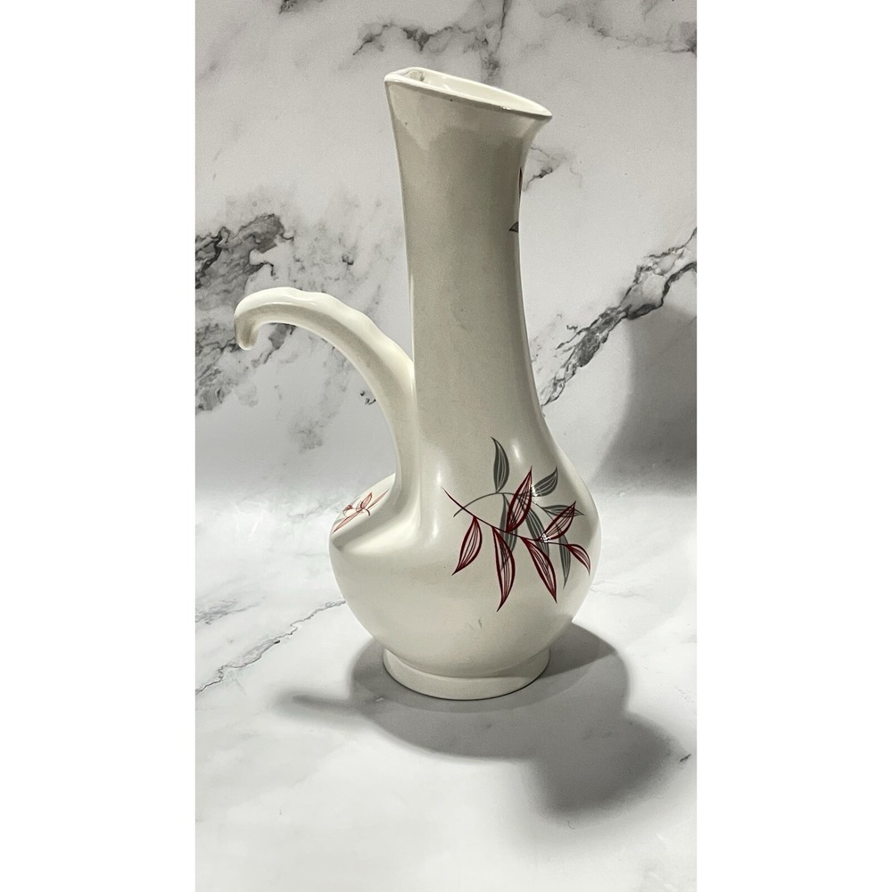 Rare Vintage Beswick England 1367 Ceramic Jug – Mid-Century Modern‎ Leaf Design - Picture 7 of 15